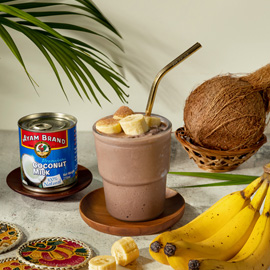 Chocolate Banana Coconut Smoothie